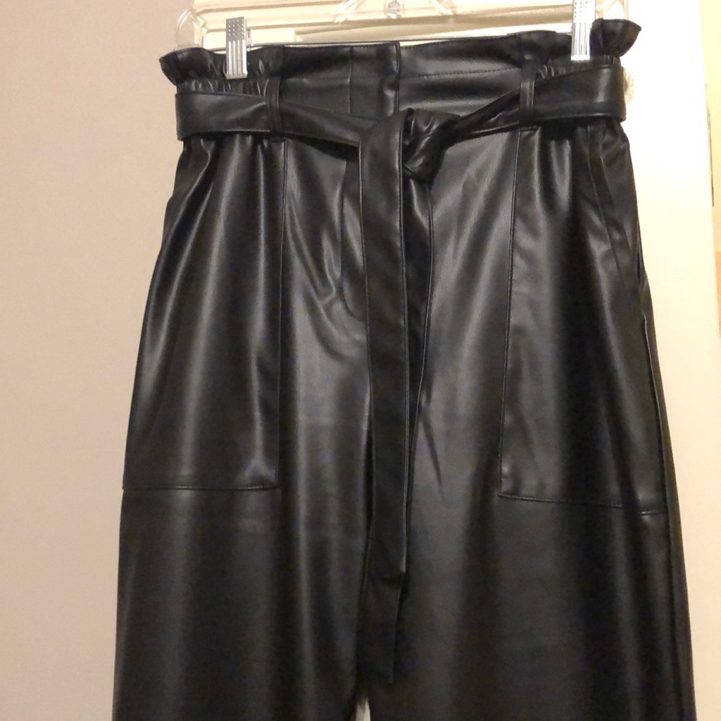 Black Faux Leather Pants By Bar 111 Size 8 Brand New Pants